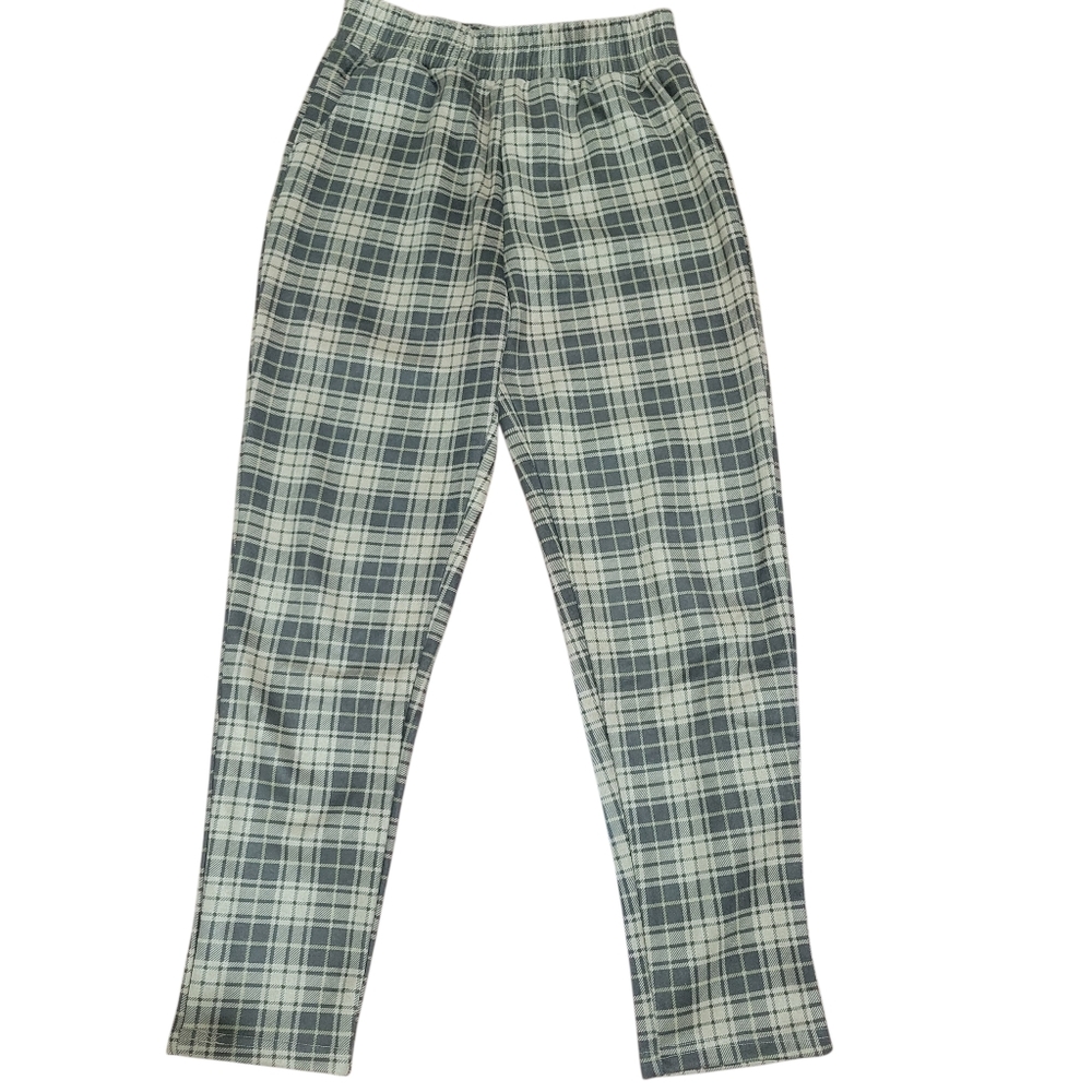 Classic Concepts Tan and Black Plaid Pants